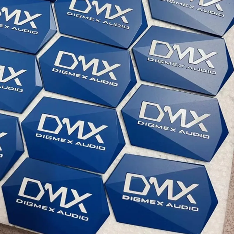 

Universal DMX Metal Signage Sign OEM LOGO Nameplate For Audio Amplifier Speaker Loudspeaker Horn 70*40mm