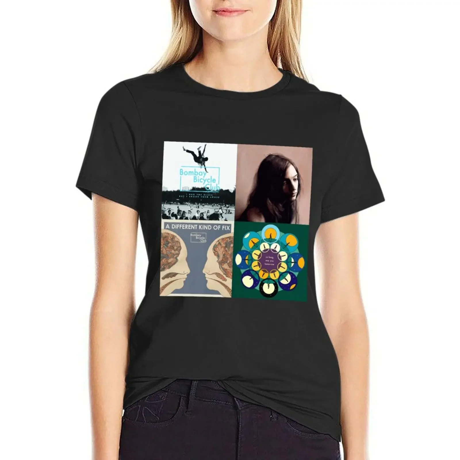 

Bombay Bicycle Club albums T-shirt aesthetic clothes Blouse Female clothing Women's tops