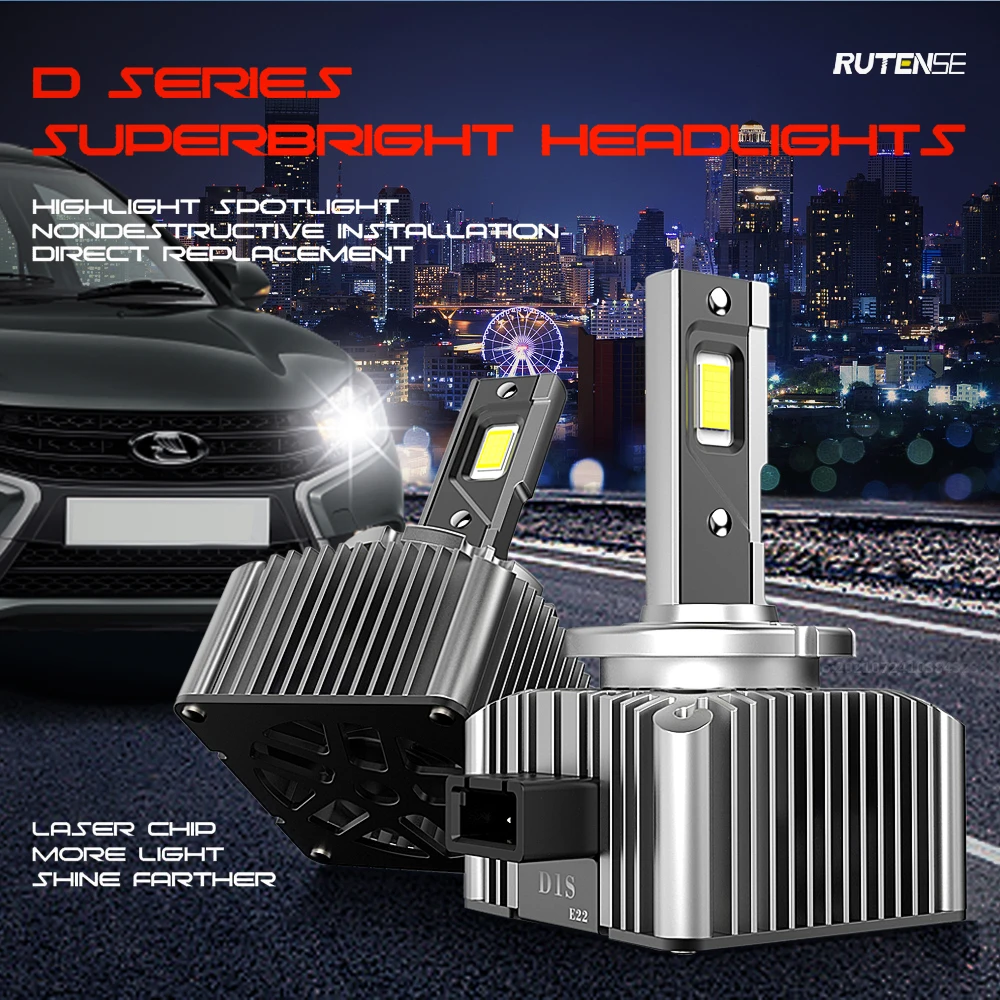 Led Headlight D1r D1s D2s D2r D3s D3r D4s D5s D8s Hid Light Replacement  Xenon Bulb Super Bright Ip68 With Canbus D Series Bulb - Car Headlight  Bulbs(led) - AliExpress