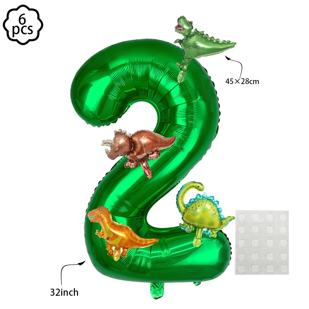 Dinosaurier-Geburtstagsbanner-Girlande, Dinosaurier-Geburtstagsparty-Dekoration für Jungen, Kinder-Dino-Themenparty-Girlande, Hängende Flaggen-Deko – Detail 5