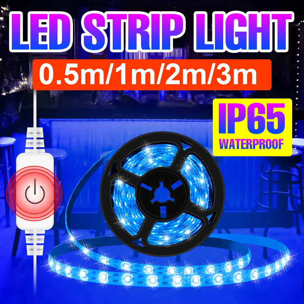 

Led Strip Light USB 5V Lamp Tape Flexible Ribbon Diode Tape LED Touch Dimming Cabinet Light 50cm 1m 2m 3m TV Backlight SMD2835