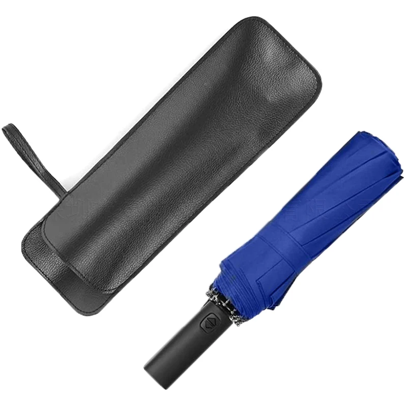 PU Leather Umbrella Cover Case Portable Waterproof Umbrella Storage Pocket Water Absorbent Bag