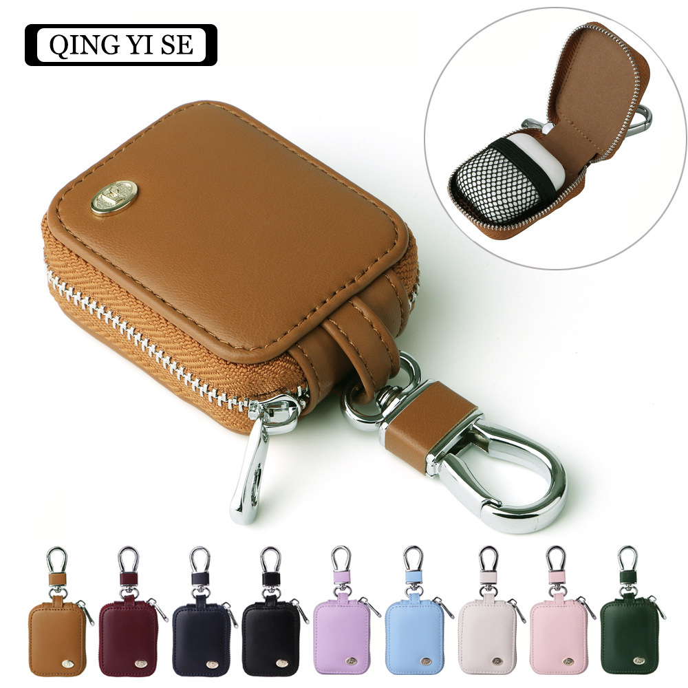 PU Artificial Leather Wireless Earphone Protective Case For AirPods Mini Faux Leather Coin Purse Key Holder
