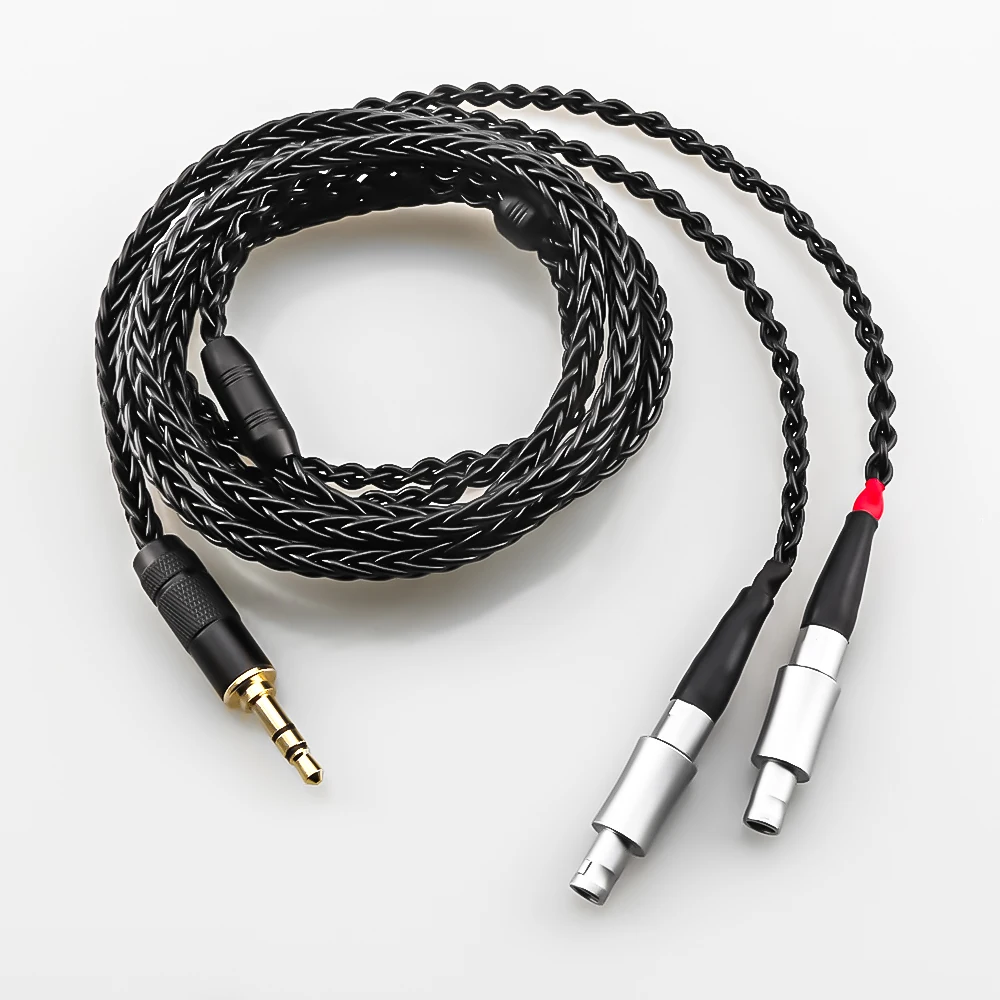 4 Pin Xlr 4.4Mm 2.5Mm 3.5Mm 6.35Mm Jack 8Core Cavo Auricolare Per Cuffie Nero Per Sennheiser Hd 800 S Hd800 Hd800S
