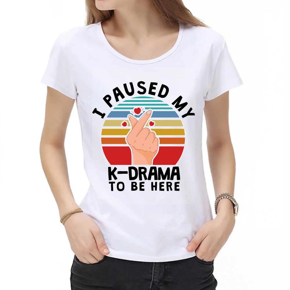 Neue Frauen Koreanische KPOP ICH unterbrechen meine K-Drama zu werden hier print T-shirt Yoongi hemd kleidung kühlen Hüfte-hop Streetwear top