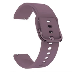 Silicone Sport Wristband - Universal 18mm Band - Forerunner 265S (Smoke Purple)