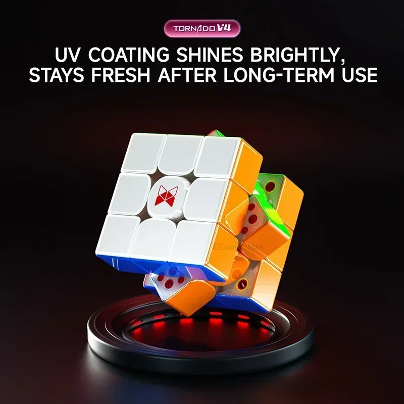 [ECube] QiYi XMD Tornado V4M 3x3 2024 Flagship Smooth Magnetic Magic Speed Cube QiYi XMD Tornado V4 Pioneer Version Puzzle Toys 2