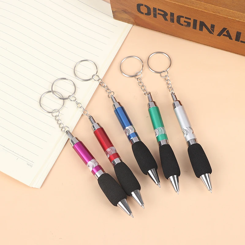 

1pcs Keychain Pen With Clip Chain Keyring Lanyard Pen School Office Supplies School Supplies Office Accessories Keyring Lanyard