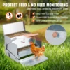 10353-9df03c.jpg SucceBuy Automatic Chicken Feeder 25 lbs Capacity Feeds 10 Chickens up to 11 Days Galvanized Steel Poultry Feeder
