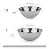 Round Stainless Steel Pet Bowl Dog Cat Food Drink Bowl Replacement Basic Feeder Bowls 5