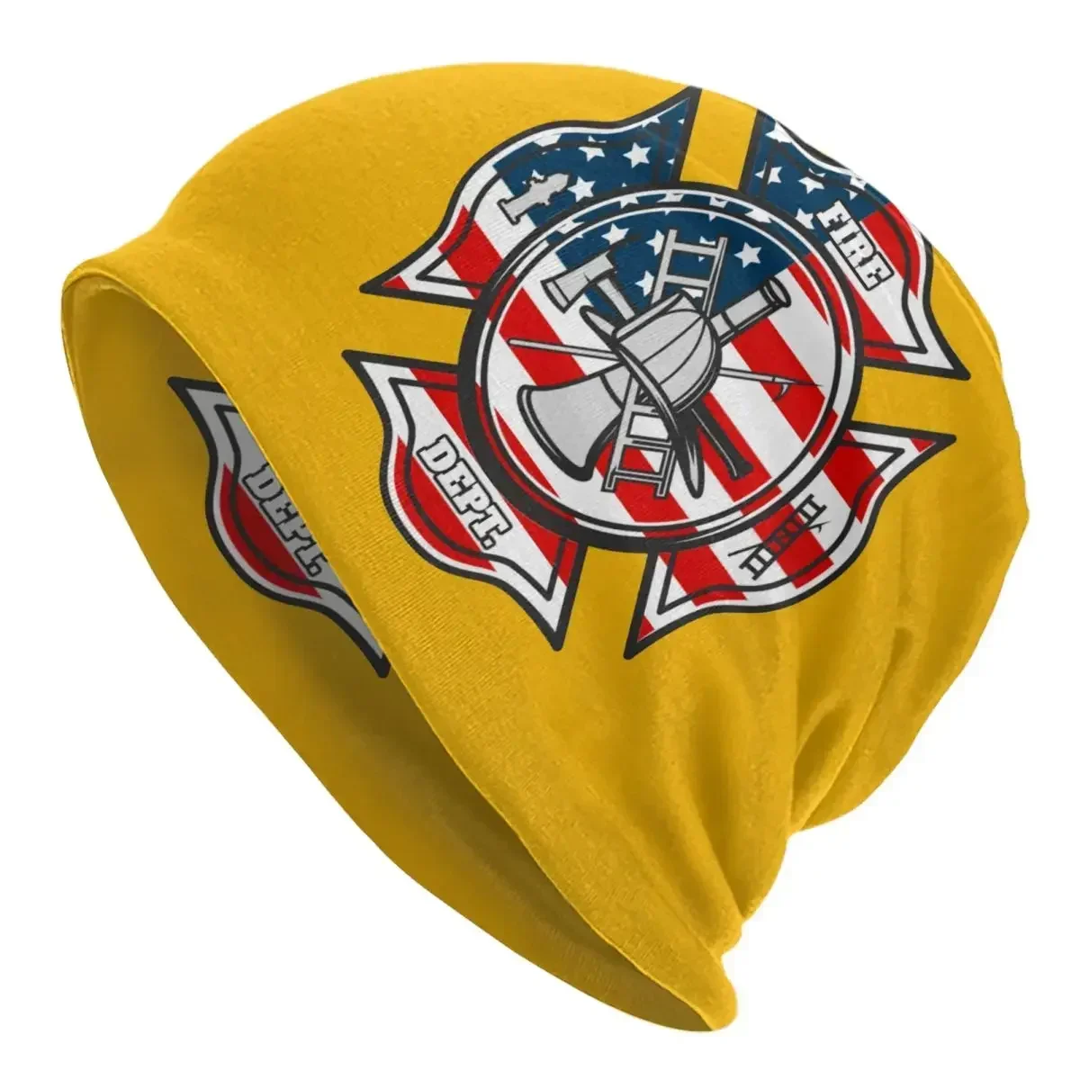 

Bonnet Winter Warm Knitting Hat Men Women Firefighter Fire Department Skullies Beanies Caps Adult Beanie Hats Outdoor Ski Cap