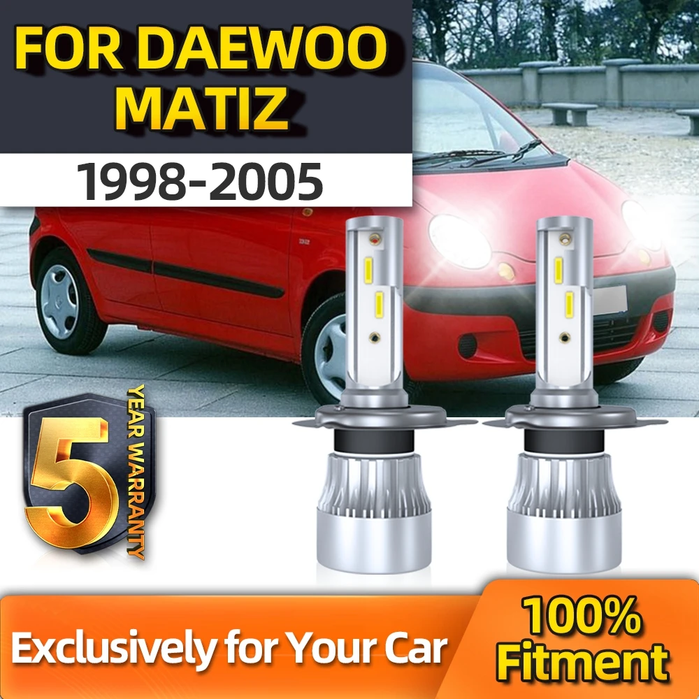 

Crossfox 12000LM 2x Car Headlight 6000K Auto Light 12V LED Headlamp Bulb High&Low All In One H4 For Daewoo Matiz 1998-2005