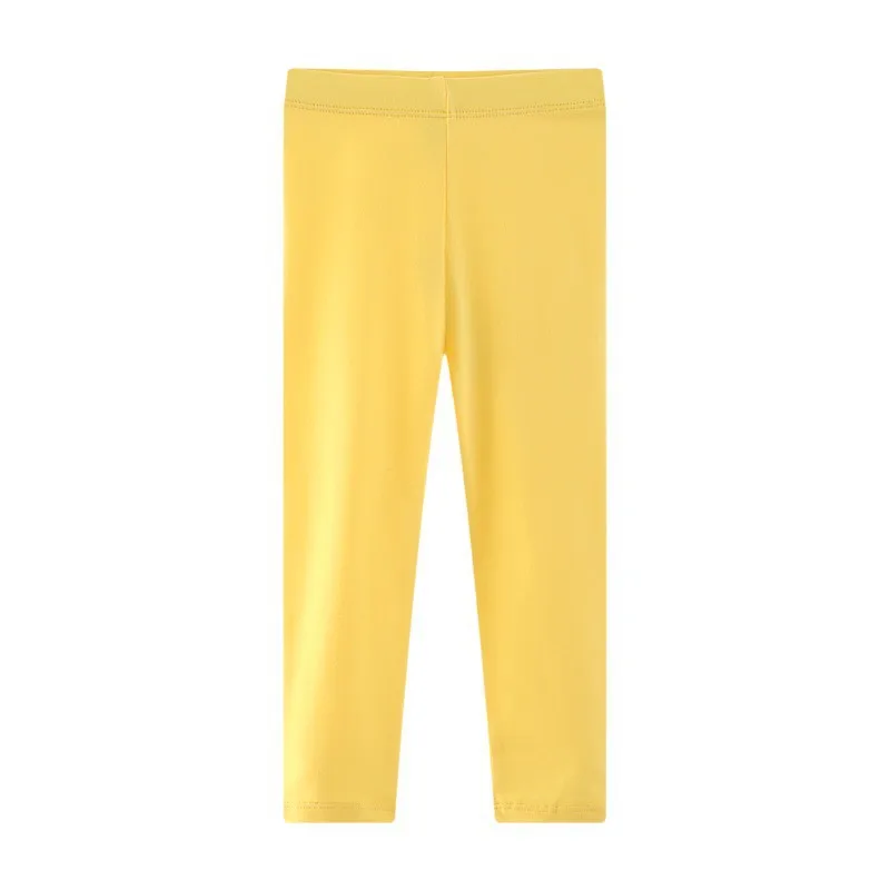 Spring Girls Leggings Cotton Trousers Kids Pants Girls Pants Solid Color Children Leggings Trousers 2-7T solid color pantyhose kids leggings