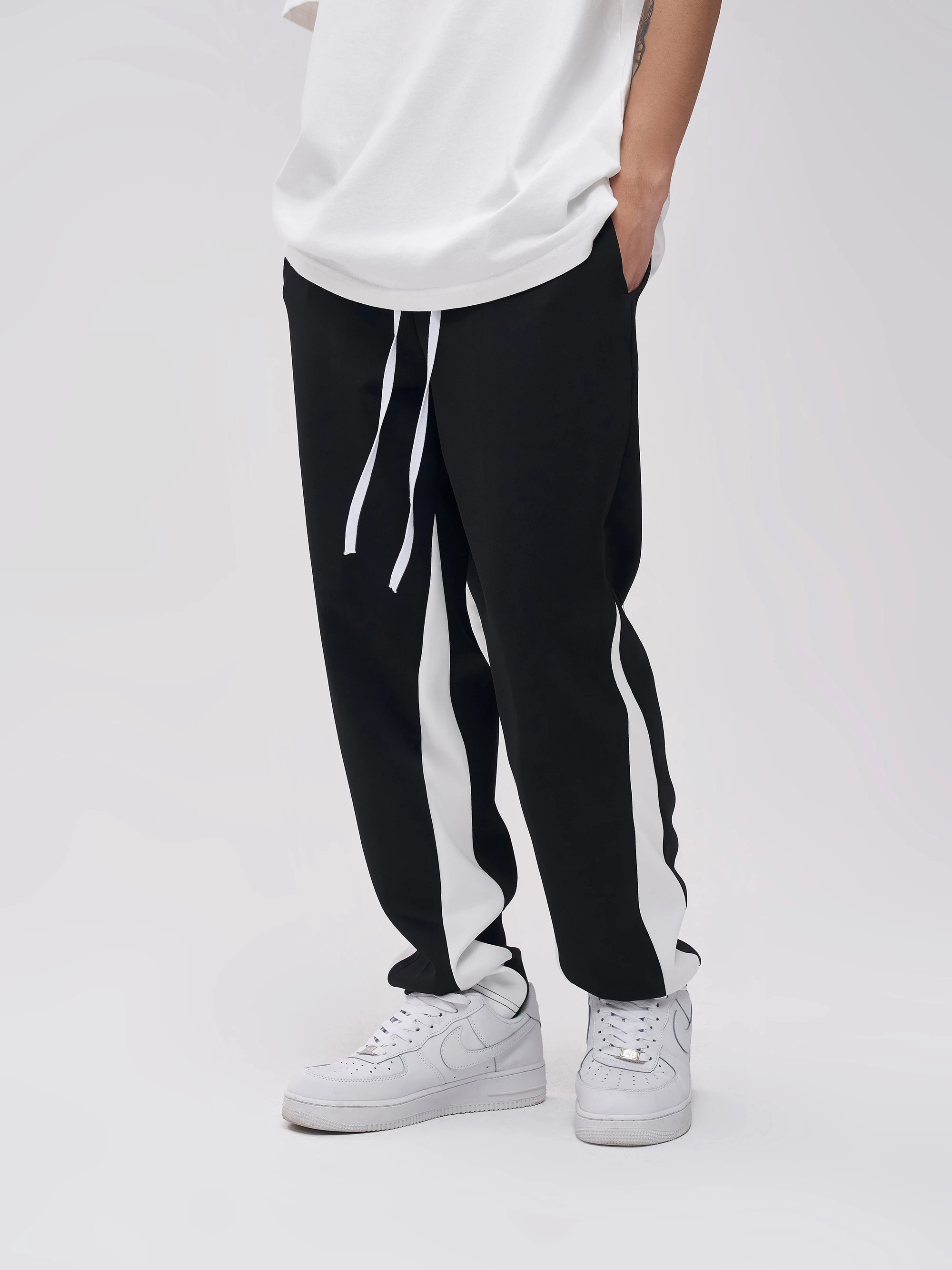 

2022 New Men Women Clothing Hip Hop Patchwork Sports Couple Casual Pants Trousers Plus Size Singer Costumes 27-46