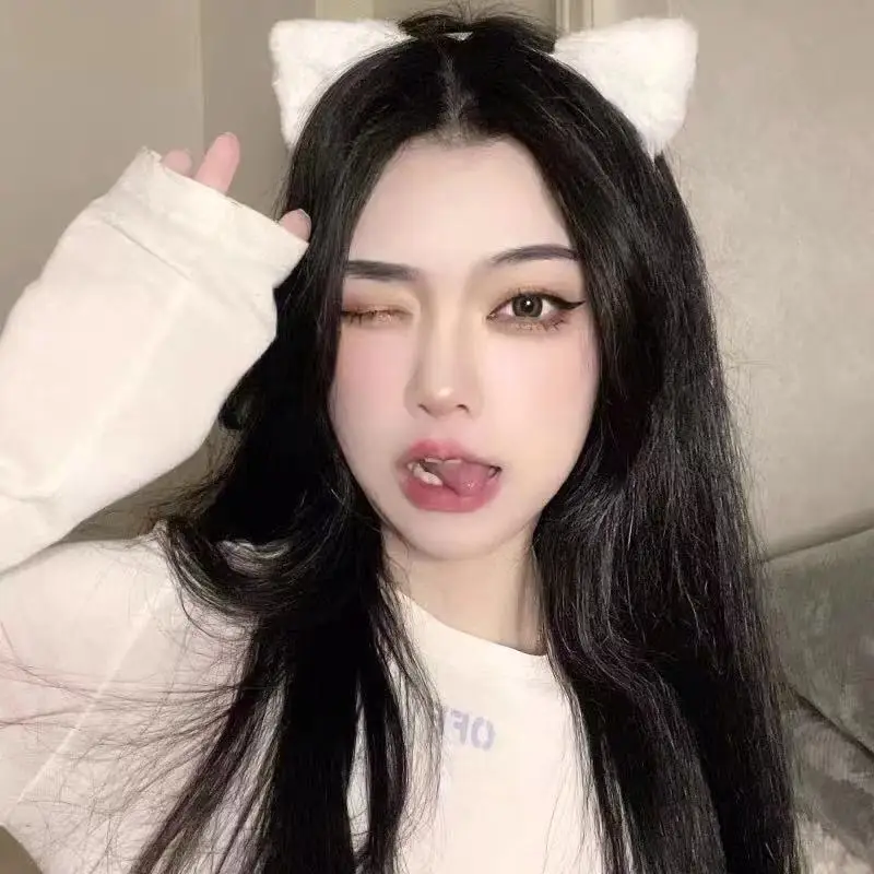 Anime Cosplay Cat Ears Headband for Women Cartoon Plush Hair Band Cute Face Wash Hair Hoop Headware Girls Hair Acces