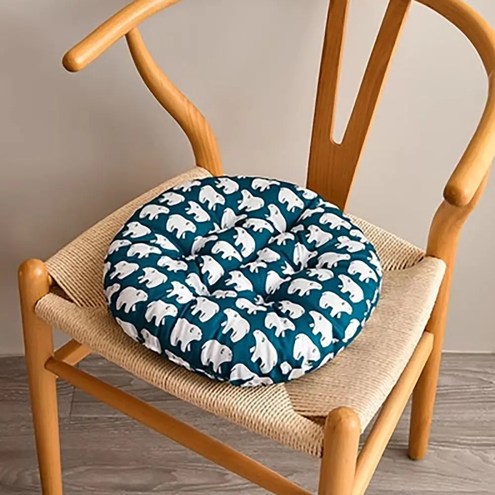 Thicken Dining Chair Cushion Warm 10styles 40*40cm Student Seat Cushion Non-slip Round Cushion Student Office Canteen 3