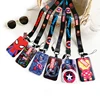 Disney Superhero ID Card Holder Neck Strap Pendant Cool Boys Door Badge Holder Lanyards Keychain Men Work Credential Case Gift 1