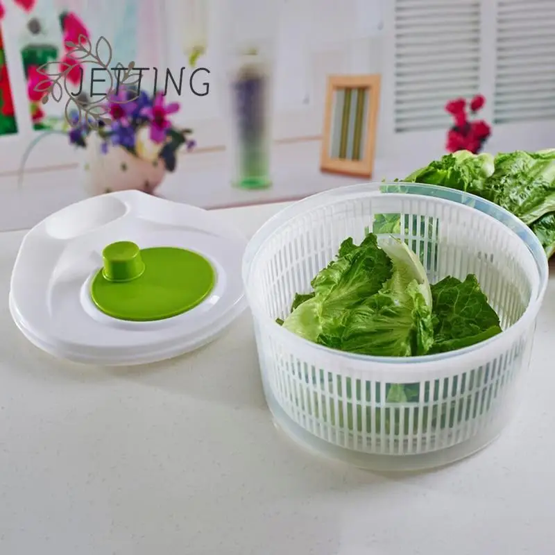 Vegetable Dehydrator Salad Spinner Lettuce Leaf Drainer Crisper Strainer For Washing Drying Leafy Kitchen Gadget