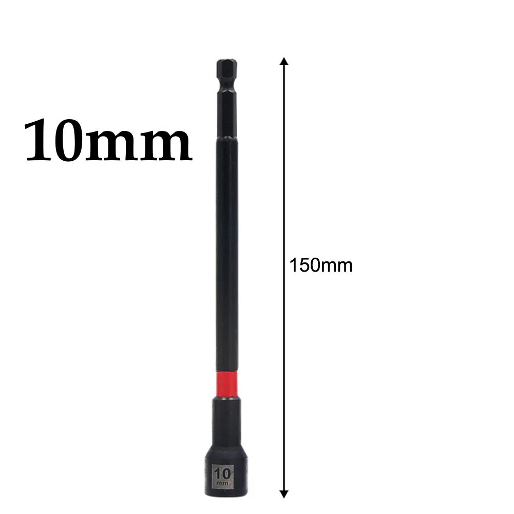 1/5PCS 6 Inch Magnetic Long Nut Driver For Impact Drill Hex Socket Adapter 8-14mm Extended Socket Wrench Power Tool – Detail 36