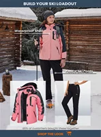 TACVASEN Women's Softshell Fleece Lining Pants Hiking Trekking Mountain Pants Cargo Work Ski Snowboard Trousers Zipper Pockets - Image 6