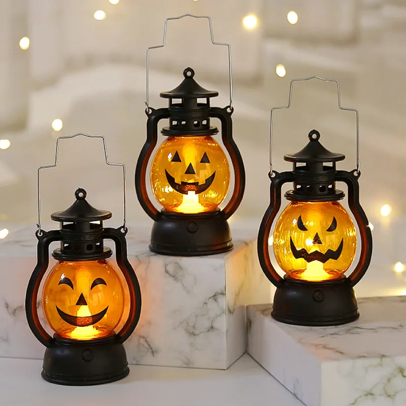 

Halloween Luminous Toys Handheld Pumpkin Lantern Skeleton Head Decoration Bar Party Atmosphere Prop