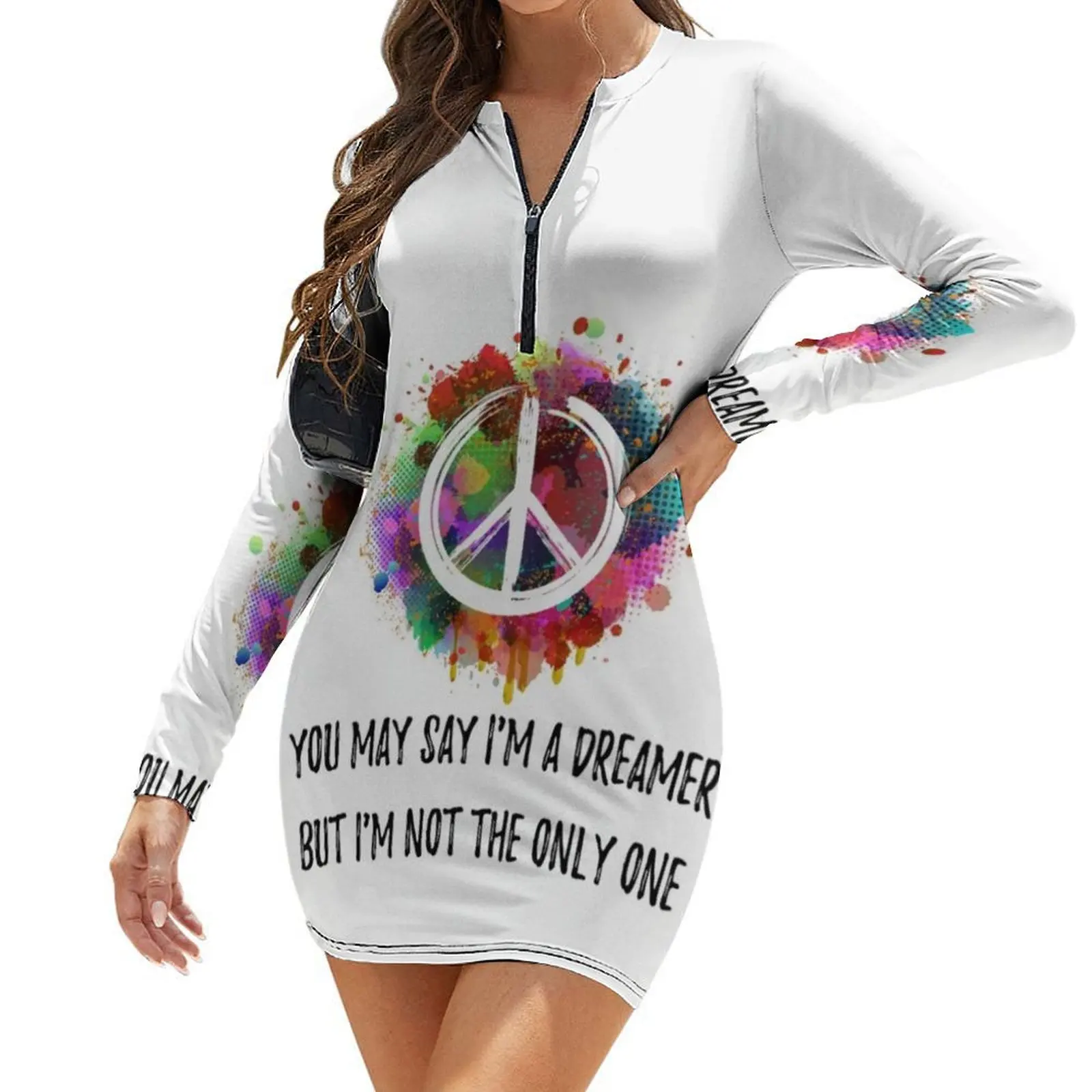 

Imagine Long-Sleeve Bodycon Dress Long dress woman summer dresses