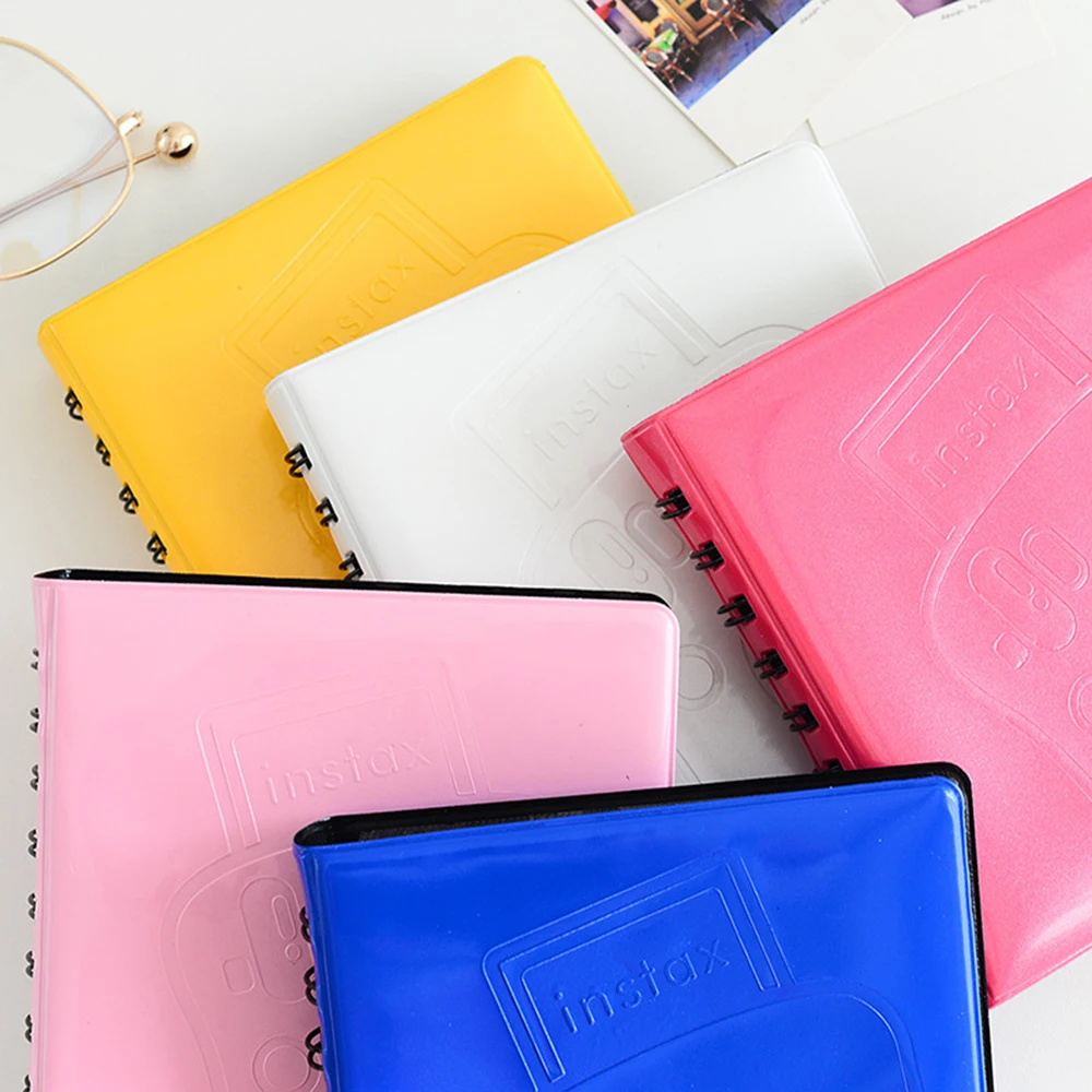 Instax Mini Film Paper Macaron Color Album 3 Inch Mini Photo Album 68 Pockets Photo Album for Fujifilm Instax Mini 12/11/7/40/41