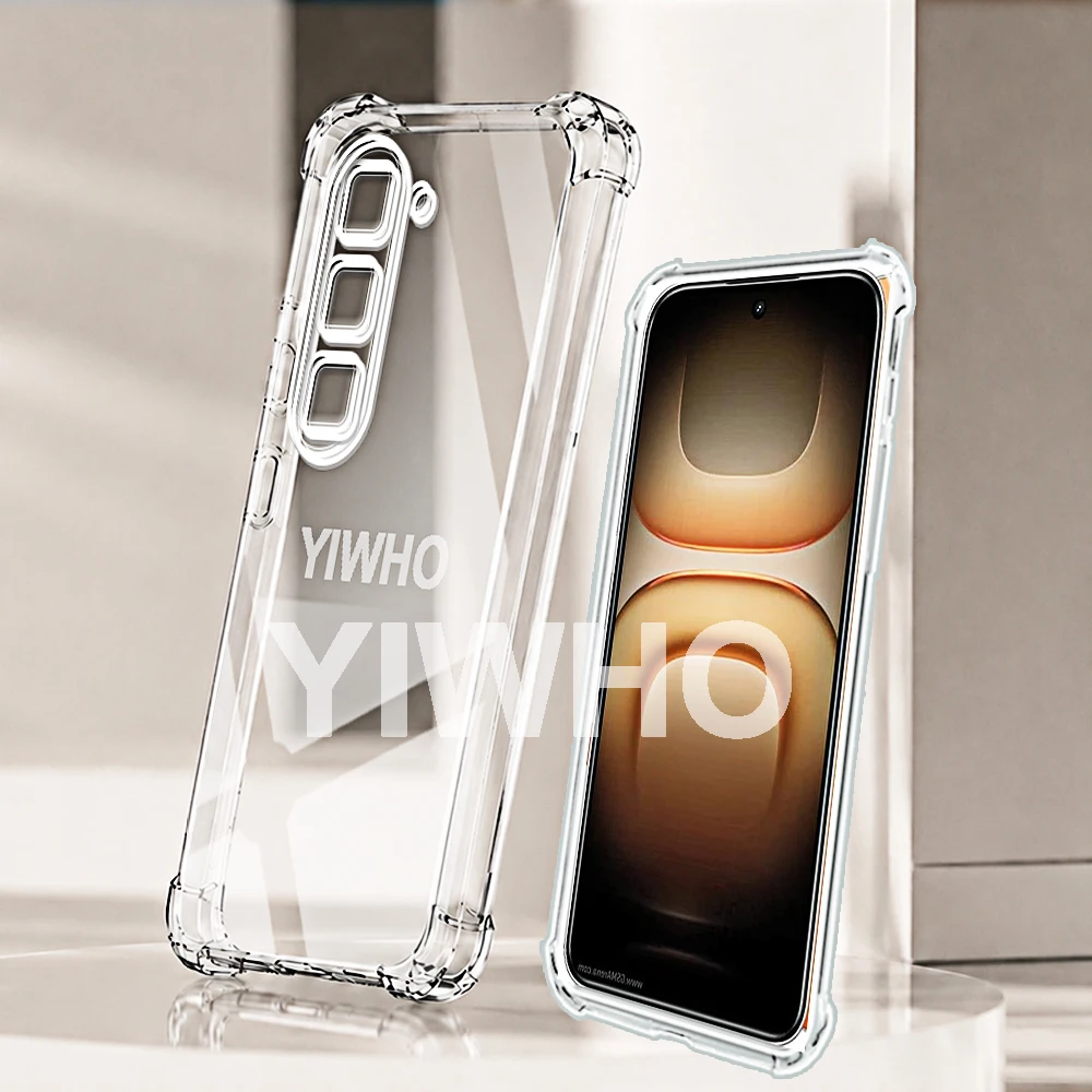 Transparent Shockproof TPU Phone Case - Clear Protective Back Cover, Available in Multiple Quantities