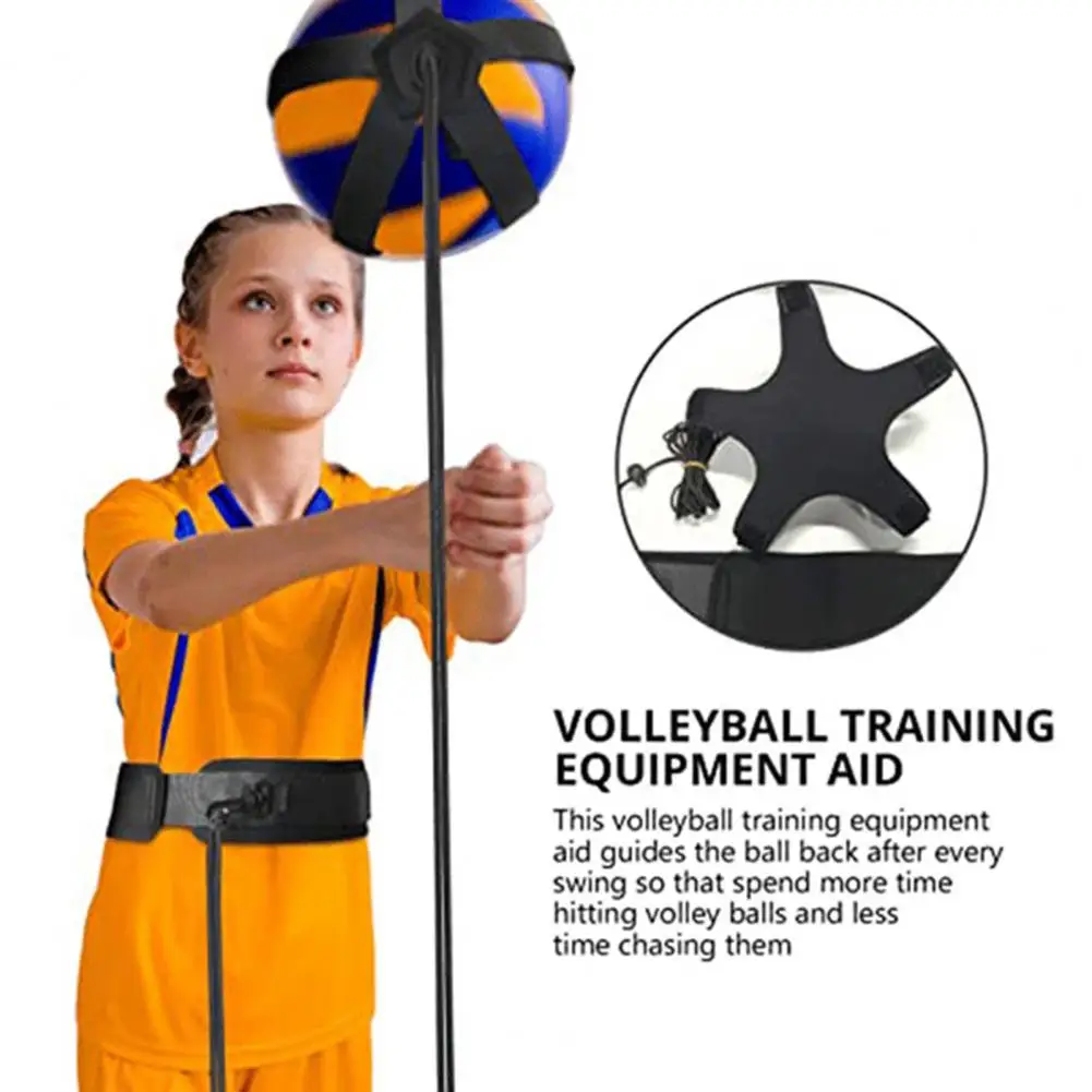 Volleyball Practice Trainer with Fastener Tape High Elasticity Nylon Volleyball Training Belt Training Accessories