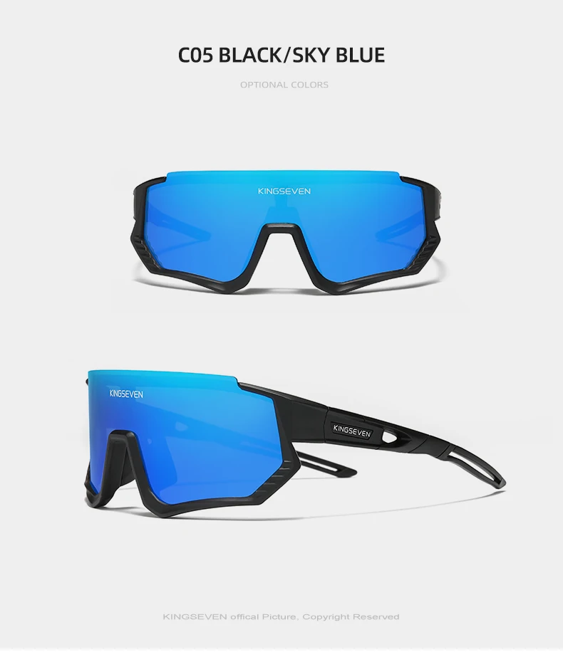 Kings even neue rad sonnenbrille männer sport frauen mtb fahrrad brille uv400 polarisierte fischs chutz brillen im freien – Detail 9