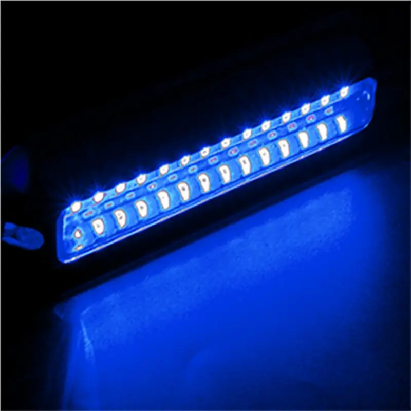10개 42LED 보트 배수구 조명 보트 트랜섬 라이트 블루 수중 폰툰 해양 조명