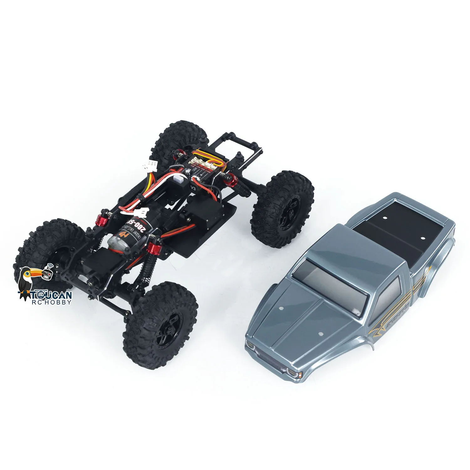 RTR 1/18 Scale RC Rock Crawler Car 4x4 Electric Off-road Climbing Vehicles Hobby Plus CR18P Fighter Remote Control Toys TH24029 5