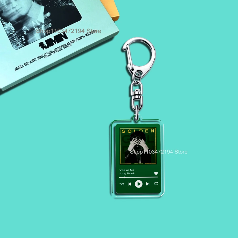 Kpop Music Player Keychain Acrylic GOLDEN MUSE Album LAYOVER Agust Dddays INGIDO JINS Astronaut