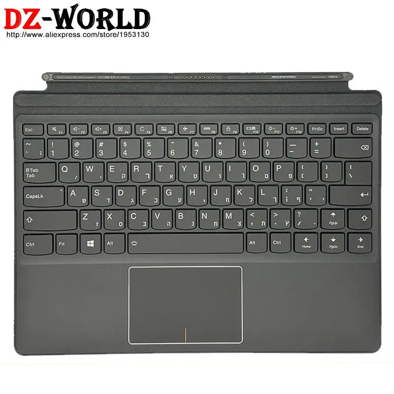 US UK English KR FR HB IL IT Portable Mini Base Folio Backlit Keyboard for Lenovo Miix 720 -12IKB Tablet 5N20M42679 5N20L76633