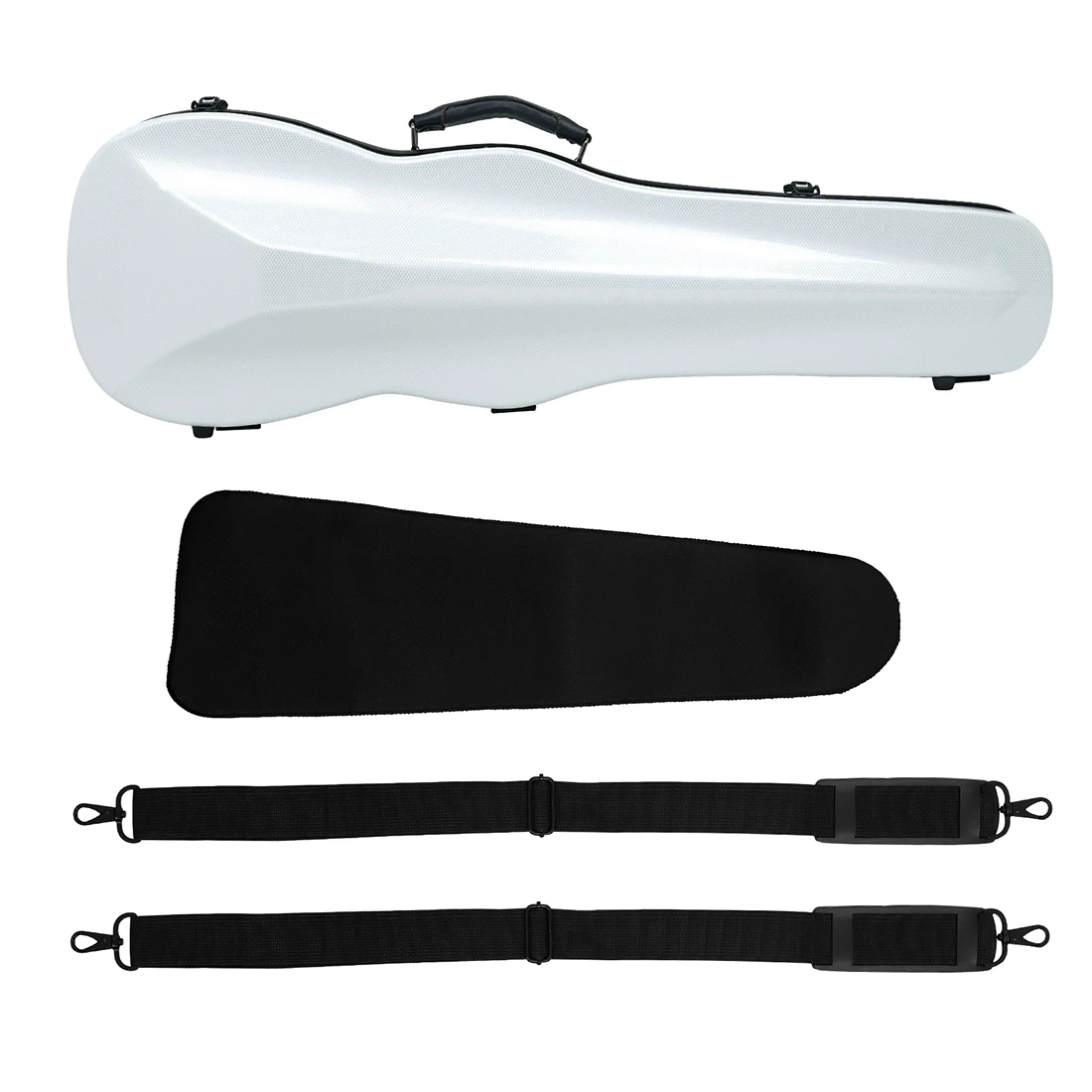Tragbarer 4/4 3/4 Geigen koffer Kohle faser Dreieck Box Geigen kasten Rucksack Doppels ch ulter gurt Dreiecks koffer mit Hygrometer – Detail 3