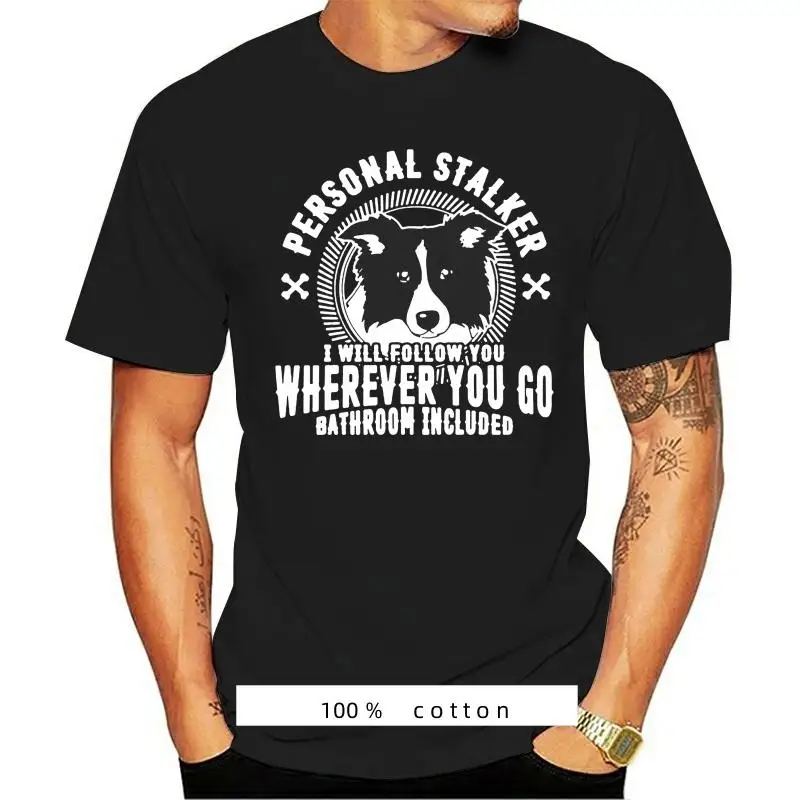 

t shirt Fashion men t-shirt Border Collie men cotton tshirt summer brand teeshirt euro size