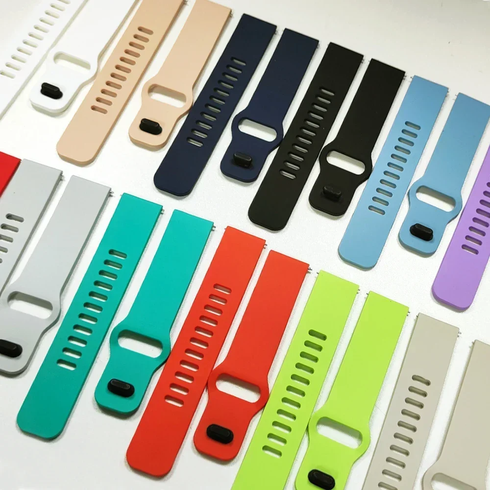 Versatile 20mm/22mm Silicone Replacement Wristband