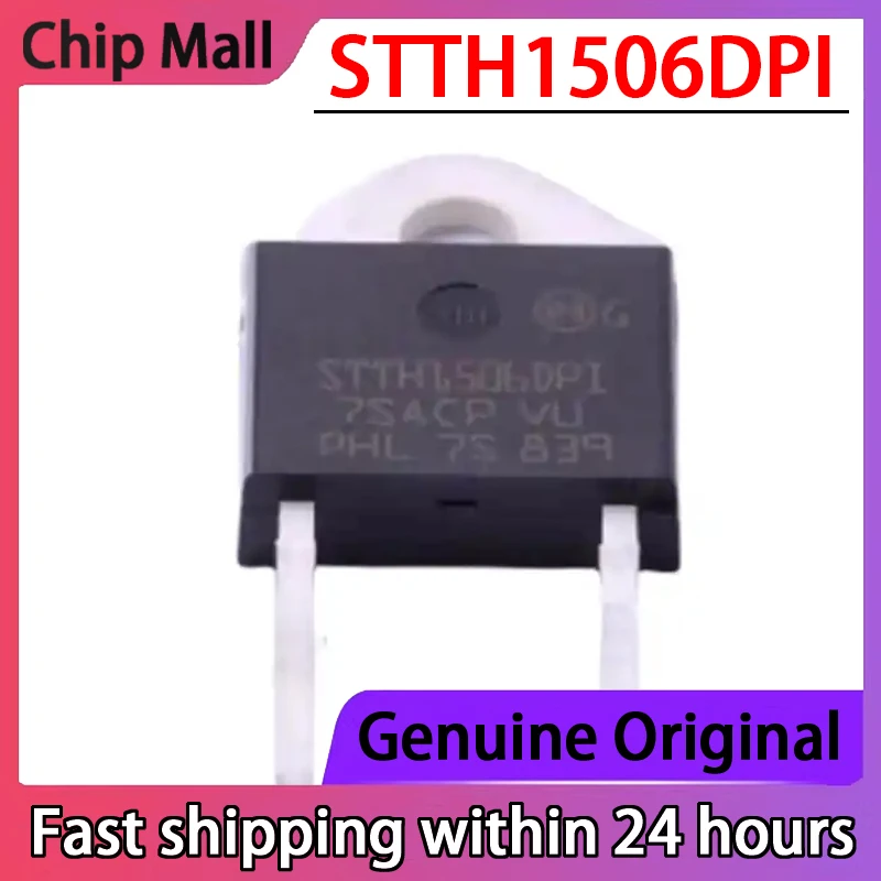 

4PCS STTH1506DPI STTH1506DP1 TO-247 New Fast Recovery Diode 15A 600V