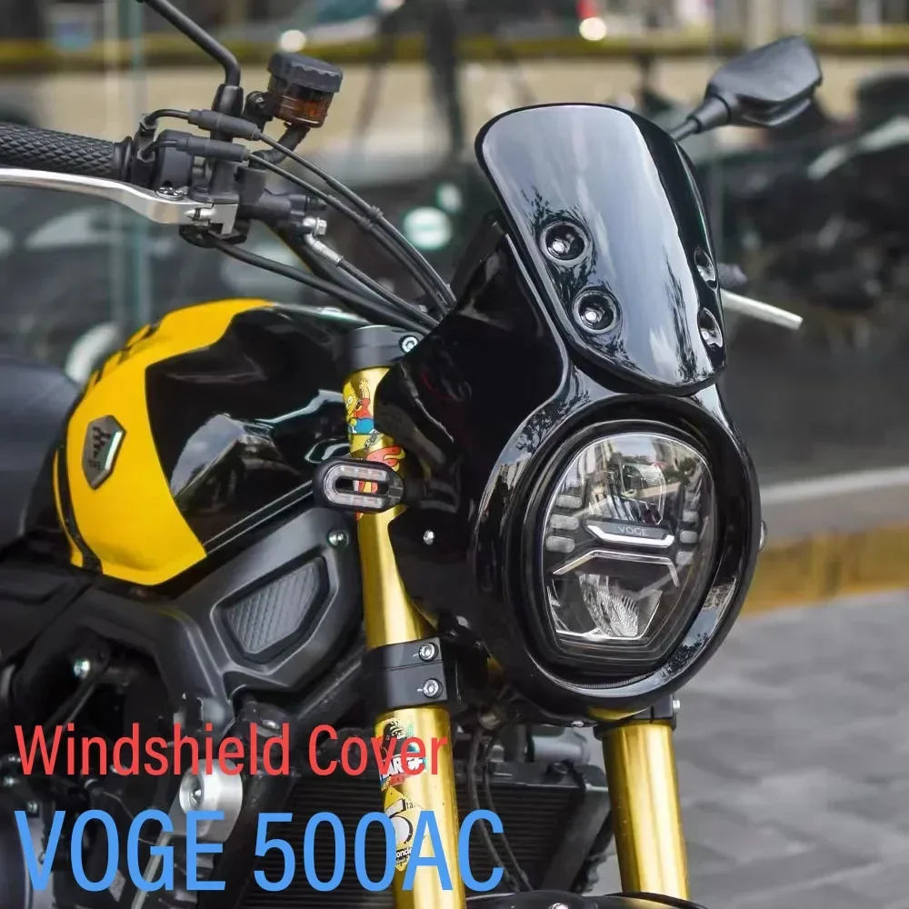 Angepasst für voge 500ac motorrad runde abs kunststoff bildschirm scheinwerfer verkleidung windschutz scheiben abdeckung fit voge 500 ac – Detail 1