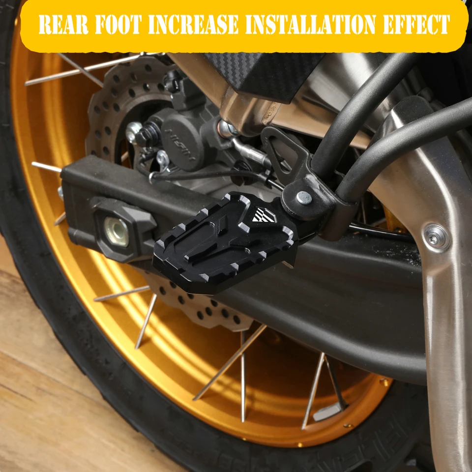 Pedane Estese Anteriori Per VOGE DS525X | Pedali In Alluminio Con Superficie Antiscivolo 17 Denti | Montaggio Senza Modifiche