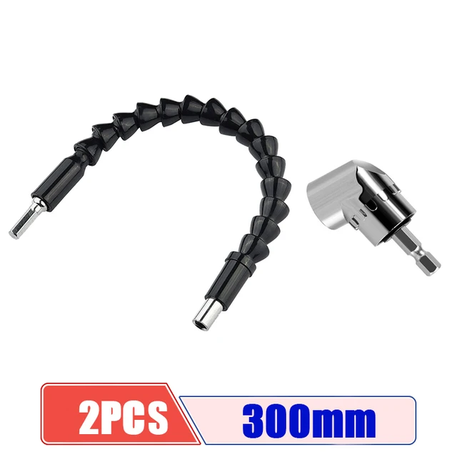 105 Degree Right Angle Drill Attachment and Flexible Angle Extension ...
