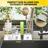 Sink Caddy Sponge Holder Sink Basket Brush Holder Dish Cloth Hanger Soap Rack Sink Stopper Holder Sponge for Kitchen 3