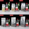 50pcs 3D Stand up Plastic Ziplock Storage Bag Clear Window Coffee Beans Sugar Snack Biscuit Nuts Beans Gifts Packaging Pouches 6