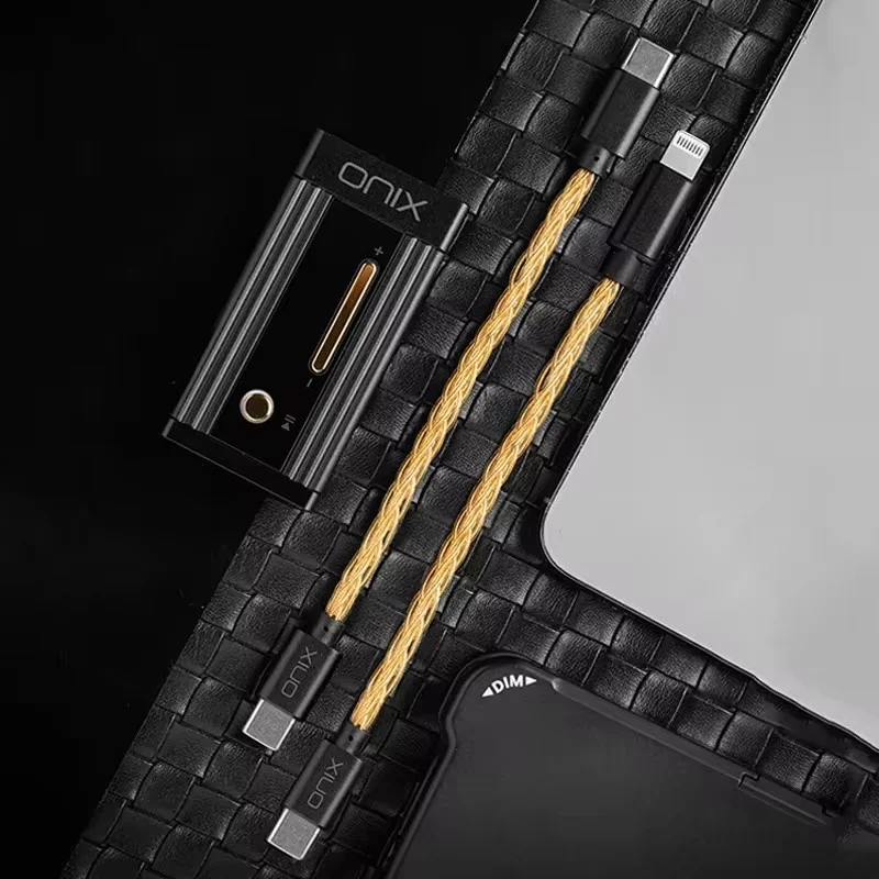 ONIX Alpha OL1 Neotech Pure Silvel Audio Cable USB C to USB C / type-c to Lightning Interfacer for ONIX Alpha XI1 DAC
