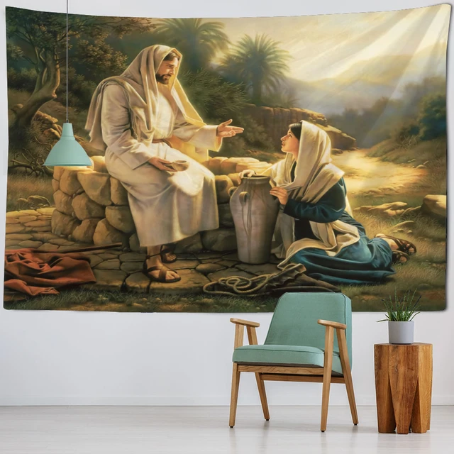 1 Pièce Jésus Décoration Murale De Jardin Extérieur, Décor Mural