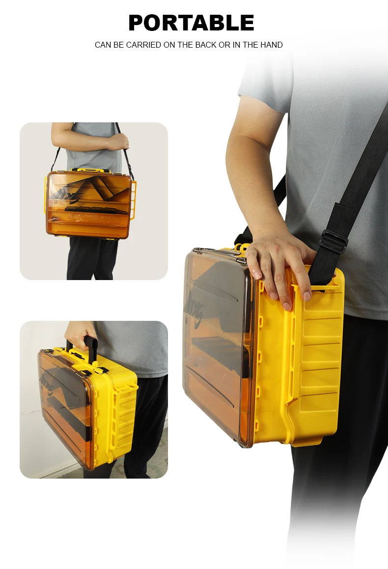 ZYZHE Fishing Tackle Box Double Layer Multifunctional Bag Live Fish Bucket Light Raft Equipment Fishing Storage Case Accessories