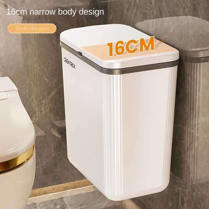 Light Luxury Wall Mounted Trash Can Household Kitchen Toilet