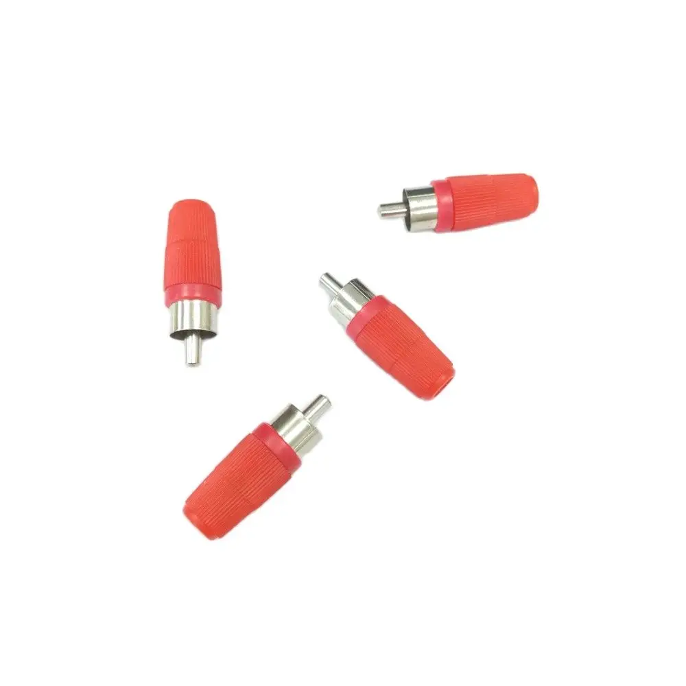 30pcs Male Femake RCA Connector Wire Terminal Cable RCA Injection Molding Professional Speaker Audio Adapter