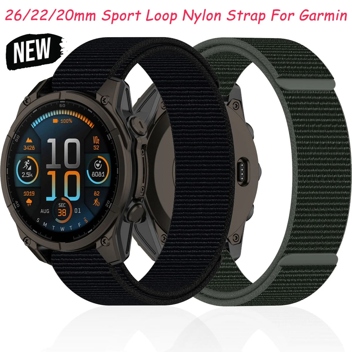Nylon Sport Loop Watch Band Bracelet - Durable Strap Accessories Replacement