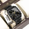 POEDAGAR Business Men Clock Waterproof Luminous Calendar Chronograph Square Man Watch Stainless Steel Quartz Men's Watches Reloj 2